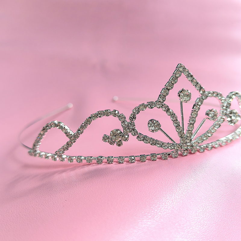 Women Accessories Aesthetic - Серебряная корона со стразами, роскошная хрустальная