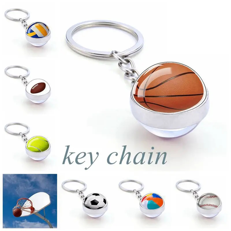 Women'S Volleyball Accessories - Спортивный футбольный стеклянный шар, кулон, брелок