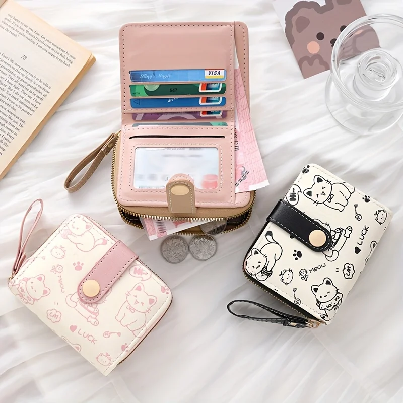 Women'S Accessories Wallet - Женский кошелек-клатч с принтом милого медведя,