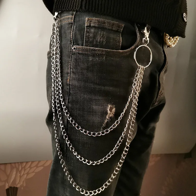 Wallet Chain Bag - Металлическая цепочка-ремень в стиле панк с