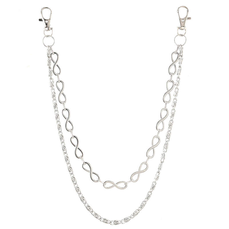 Women Accessories Pk - Двухслойная джинсовая цепочка в стиле панк,