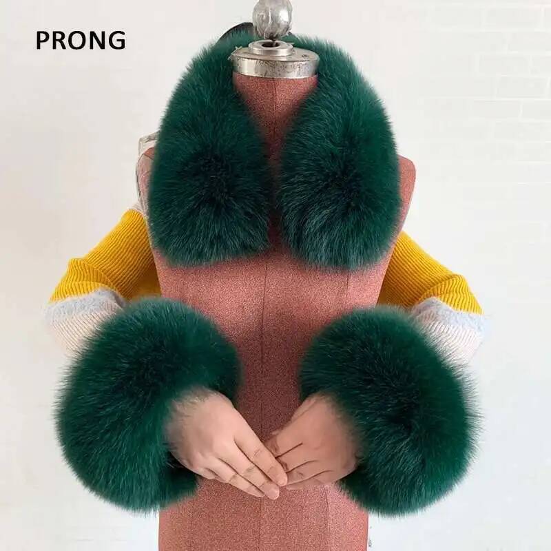 Women'S Winter Accessories Set - Зимний комплект с воротником из натурального