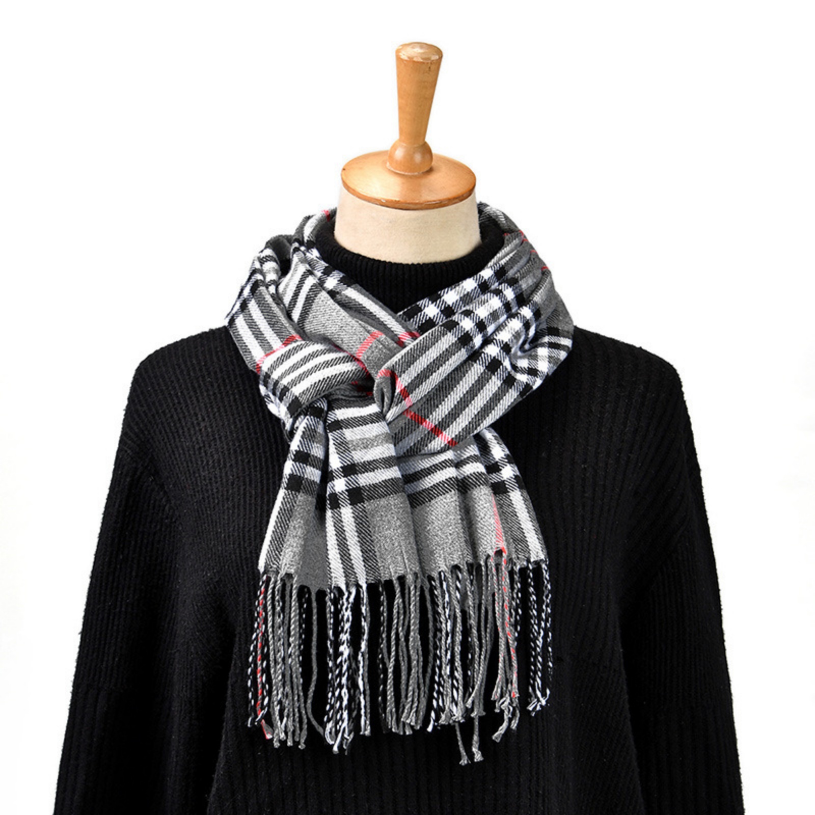 1 шт., клетчатый шарф с кисточ – обзор и цена Women'S Winter Accessories Set