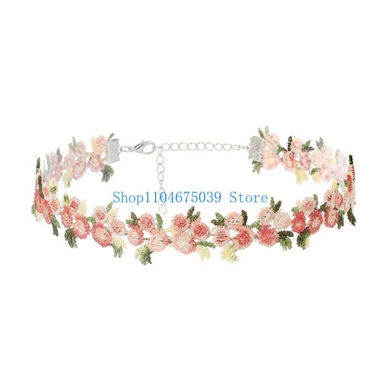Модное колье-чокер с вышитыми  – обзор и цена Women Accessories Pk