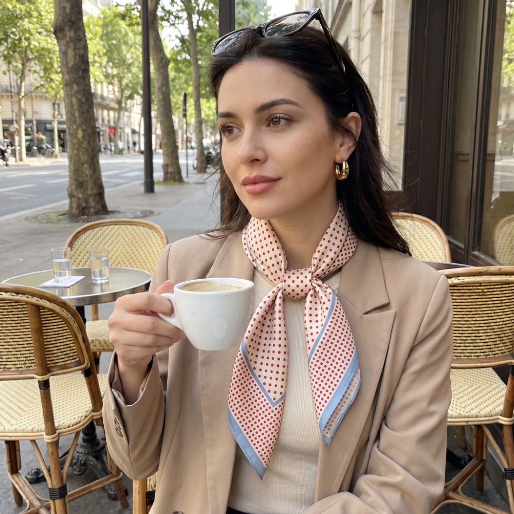 Универсальный шарф с точечным  – обзор и цена Women'S Korean Accessories