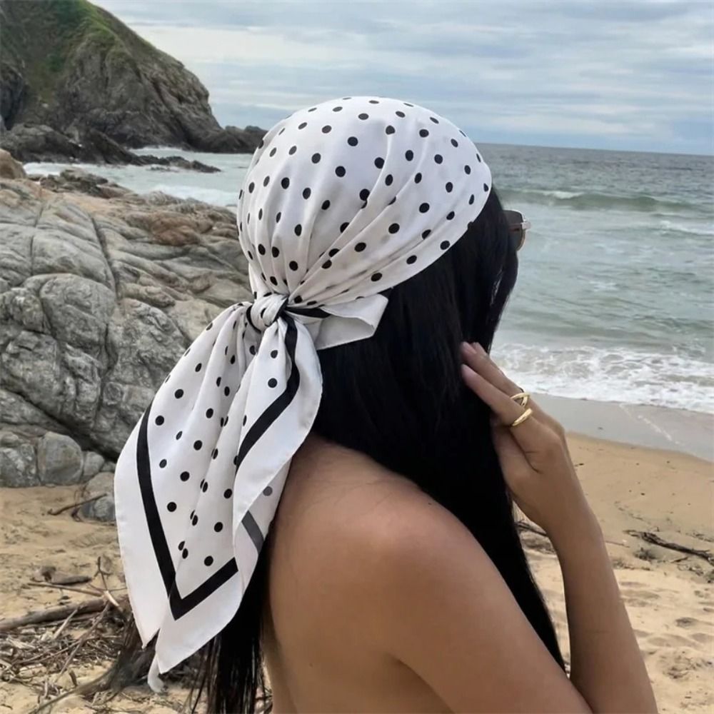 Ретро-шарф с точечным принтом, – обзор и цена Women'S Korean Accessories