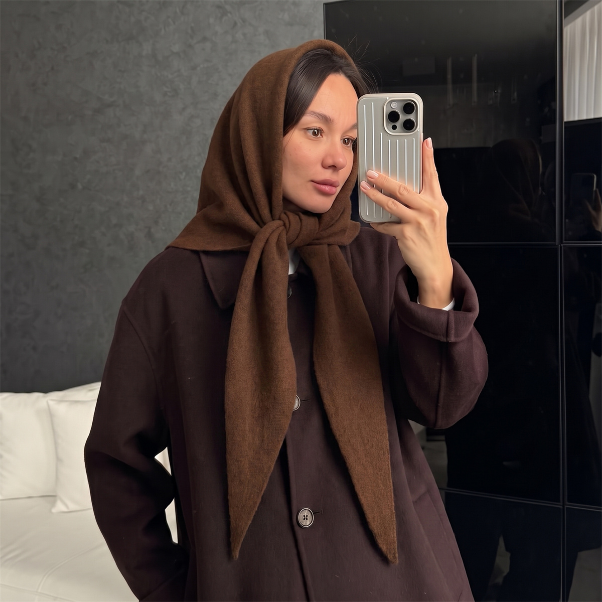 Теплая вязаная треугольная нак – обзор и цена Women'S Winter Accessories Set