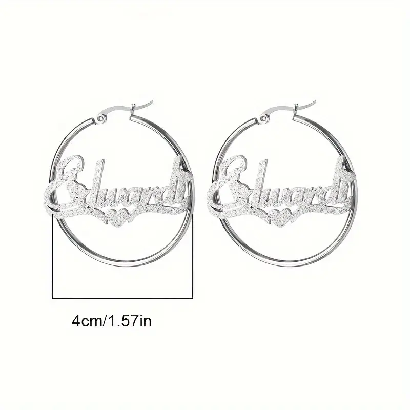 Персонализированные серьги-кол – обзор и цена Women Accessories Name
